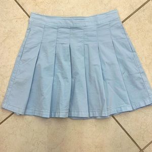 American Eagle pleated blue skirt